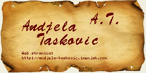 Anđela Tasković vizit kartica